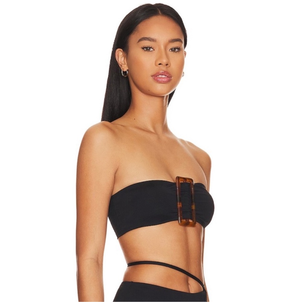 Black Bandeau Bikini Top